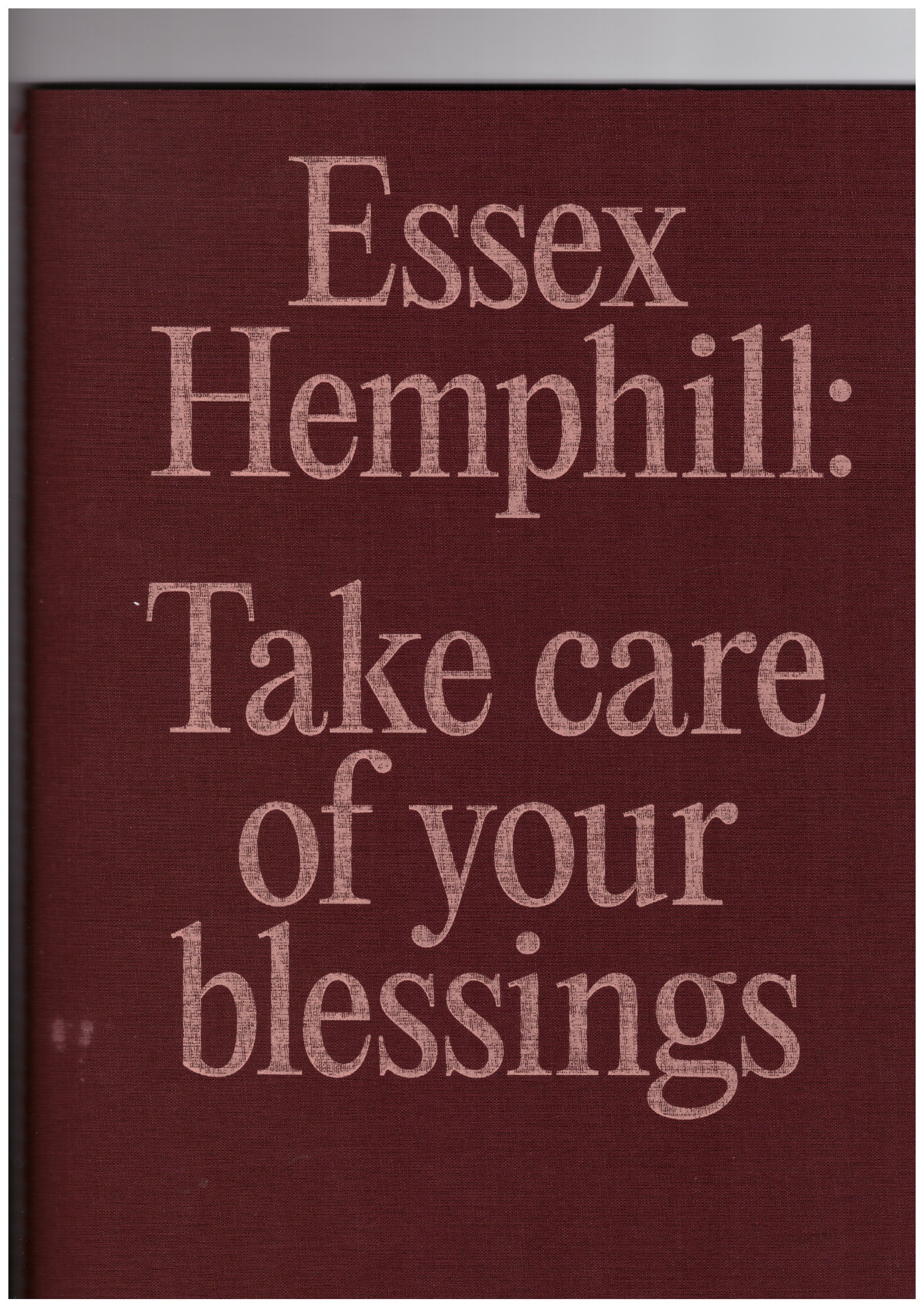 HEMPHIL, Essex; BROWN, Camille (ed.) - Take care of your blessings